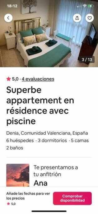 Precioso Apartamento En Urbanizacion Puerto Romano Denia Ngoại thất bức ảnh
